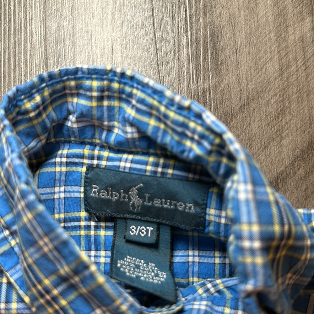 Ralph Lauren Short Sleeve Button Down - 3/3T - Picture 5 of 5